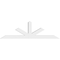 Ekena Millwork Saratoga Architectural Grade PVC Gable Bracket, 108"W x 31 1/2"H x 6"D x 6"F, 7/12 Pitch GBP108X32X0606SAR00 - alternate 2
